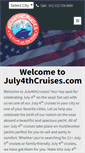 Mobile Screenshot of july4thcruises.com